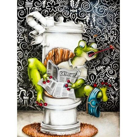 Diamantmalerisett for barn, 5D froskediamantmalerisett, DIY