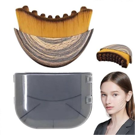 Ansiktskontur Lymfatisk Massasjebørste Gua Sha Verktøy for Ansikt Øyne Nakkepleie