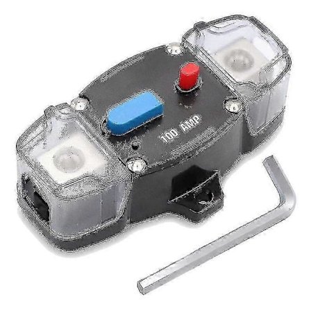 12-48v DC 100 Amp Strömbrytare med Manuell Återställning