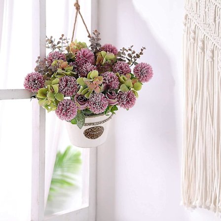 6 Kunstige Silke Små Krysantemum Bold Blomster Dekoration