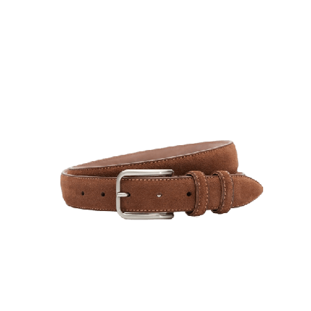 John Henric Suede Belt Skärp Herr Brun 105
