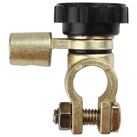 Batteridiskontaktbryter toppmontert for biler lastebiler båter bobiler 12V 24V 360 graders avstengning