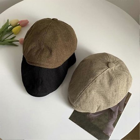 Flat Cap til Mænd Kvinder Newsboy Cap Baskerhat