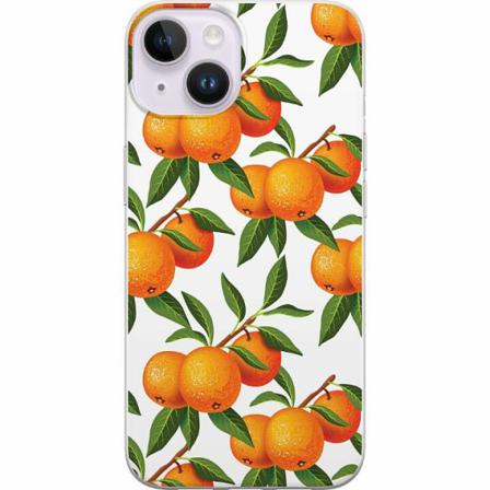 Apple Iphone 14 Genomskinligt Skal Apelsin