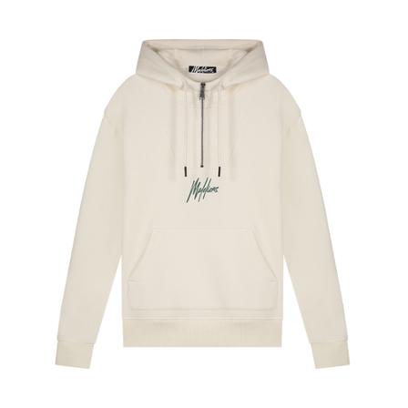 Malelions Signature Half Zip , Wit , Heren , Maat: M Hoodies & sweatvesten
