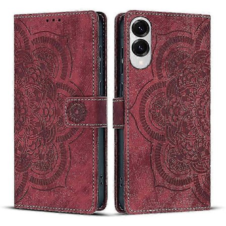 Hett erbjudande till ett lågt pris! Frostat läderfodral för Mandala-präglad retro-telefon R R-Glad R[GKS]