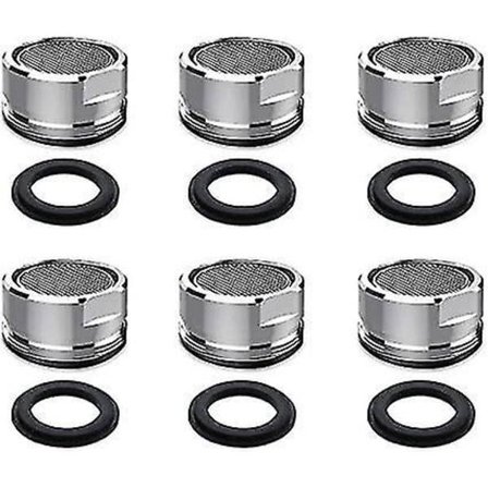 6 stk. Kranlufter 24mm Hane Filter Anti-Sprut