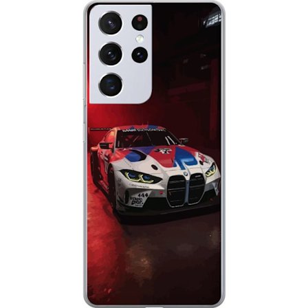 Kompatibel Mobilcover til Samsung Galaxy S21 Ultra 5G BMW racerbil motorsport illustration med dramatisk belysning sportsvogn præstation og bilentusia