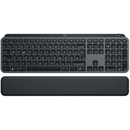Tastatur - LOGITECH - MX Keys S Plus - Grafit - Bluetooth - Baggrundsbelyst - QWERTZ