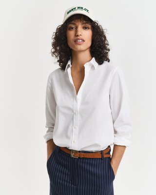 GANT - Poplinskjorte i regular fit til dame white