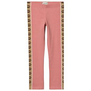 Kids - Gucci Pink and Beige GG Logo Leggings M (9-12 months) - Bottoms - M (9-12 months) - Pink