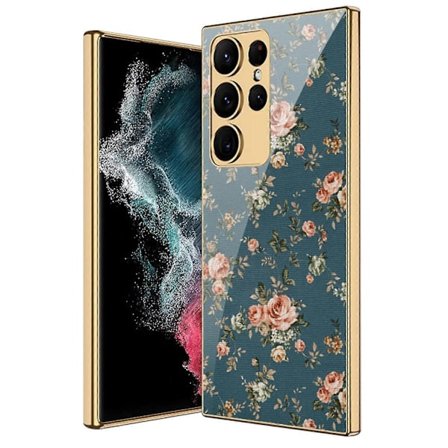 Elektropläterad Målad Skal för Samsung Galaxy S23 Ultra / S23 Plus / S23 Fodral-WELLNGS