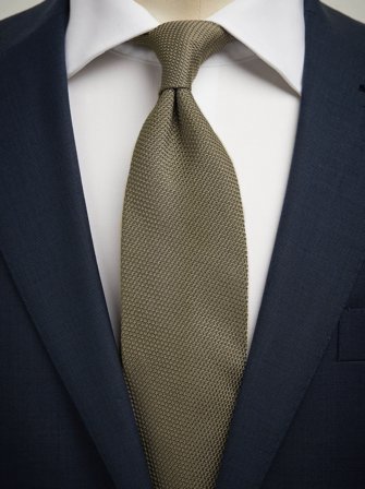 John Henric Men's Olivgrüne Grenadinekrawatte Size 7,5