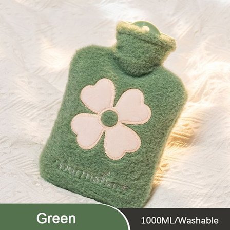 1000ML lämminvesipullo Lämmin vatsa kädet e Lämminvesipullo Käsi War Vihreä{hw}