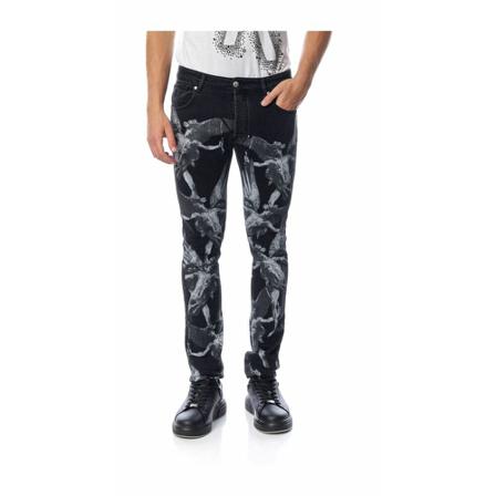 John Richmond, Slim-fit Jeans Zwart, Heren, Maat:W30