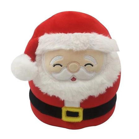 Jultomte Julgran Snögubbe Älg Söt mjuk plysch leksak Gosedjur Kastkudde Kudde Julklapp Santa Claus