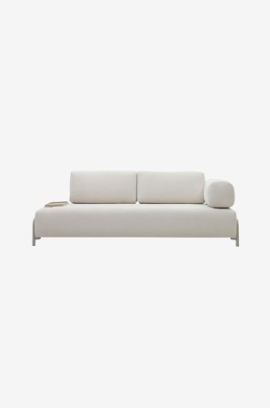 Kave Home - 3-sits soffa - compo - Beige - 3-sits soffor - Från Homeroom