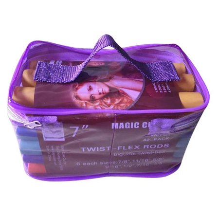 42 stk. fleksible skum sylinder ruller hår krøll verktøy kvinner jente bærbar hår krøller skum ruller stenger DIY hår styling verktøy~04377