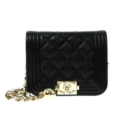 Chanel Vintage, Pre-owned Leather chanel-bags Zwart, Dames, Maat:ONE Size,stof