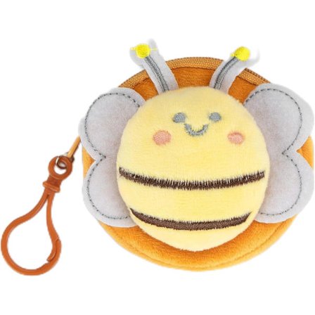 Kolikkokukkaro, Bi-muotoinen lompakko, Mini pehmoinen kolikkopussi, Vetoketjullinen lompakko Pieni rahakukkaro Järjestäjä naisille Tytöille Keltainen 