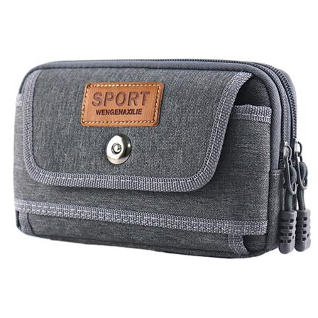 Mobiltelefon taske til mænd multifunktionel bæltetaske Fanny pack vandret mobiltelefon taske