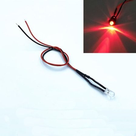 10 st förkopplade LED-dioder Röda 10MM 10MM röda