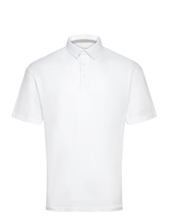 Jprcc Soft Linen Blend Ss Polo Jack & J S White