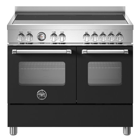 Bertazzoni MAS105I2ENET Master Induksjonskomfyr med dobbelovn 100 cm, Matt Svart' - 'Matt sort, pantone process black c