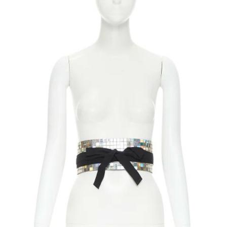 Maison Margiela Pre-owned, Pre-owned Leather belts Grijs, Dames, Maat:ONE Size,leer