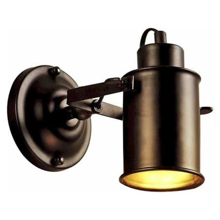 Vintage vägglampa svart retro industriell justerbar inomhus vägglampa metall spotlight E27 lampbas för sovrum vardagsrum hall trapphus