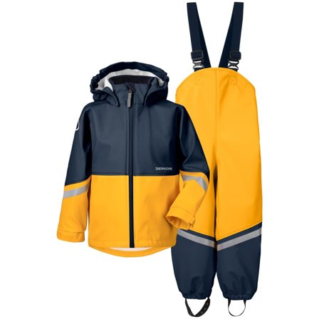 Didriksons Waterman C Kids Set Children rainwear sets Yellow 80