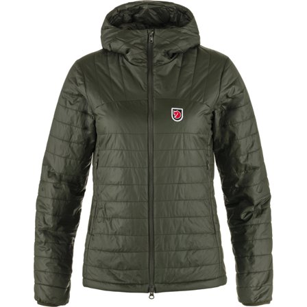 Fjällräven Expedition X-lätt Pull à Casquetteuche L - female - Deep Forest/Vert - Winter Giletes