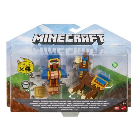 Minecraft Figur 2-pack Wandering Trader And Llama Multifärg
