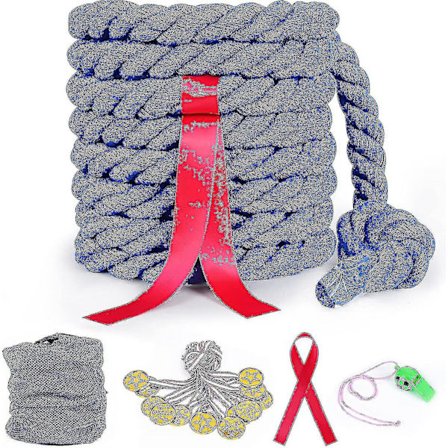 20ft Lasten ja Aikuisten Veto köysisetti Pillillä, Mitalit ja Tarvikkeet, Ulkopeli Kenttäpäivä Perhejuhlat Syntymäpäiväjuhlat Peli Veto köysisetti (