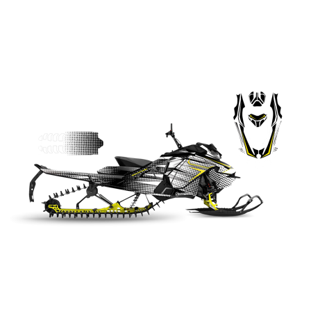 Dekalkit SweTown Mondaze Svart - Ski-Doo Backcountry X-RS 850 E-Tec 146 2020-2020