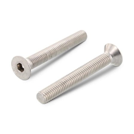 Schäfer & Peters 106424510 Sexkanthålsskruv M5, 500-pack, MF6S A4, ISO 10642 M5 x 10 mm, Infästning