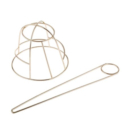 Legeringsbur Manchet Hårknold Holder, Minimalistisk Hårknold Holder Bur Slide Hårpind