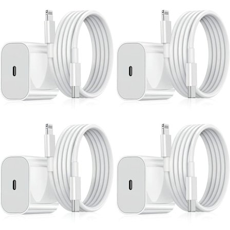 2-pakka - Laturi iPhonelle - Pikalaturi - Adapteri + Kaapeli 20W Valkoinen one size iPhone 2-Pack iPhone(NT) 2-Pack iPhone 2-Pack 2-Pack 2-Pack