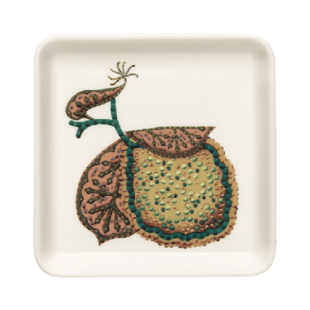 Iittala Taika Tallrik Kvadrat 12X12Cm Sato Skålar Flerfärgad 12X12 CM