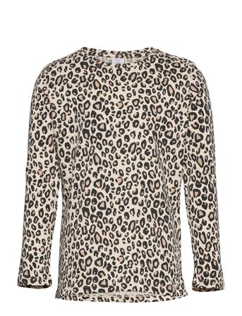 Top L S Basic Ao Print T-shirts Long-sleeved T-shirts Monivärinen/Kuvioitu Lindex