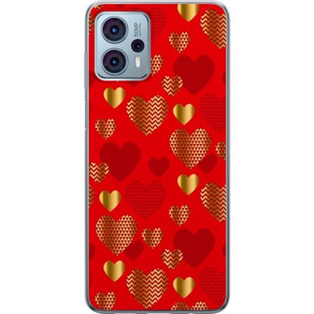 Yhteensopiva Puhelinkuori Motorola Motorola Moto G23 GoldenHearts