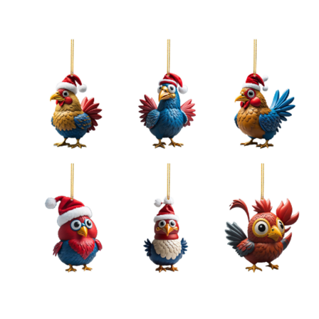 Julepynt Juletræspynt Kylling Julehane