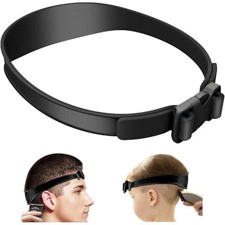 Halsudskærings-skabelon og hårklippningsguide, justerbar buet holdbar silikonehårklippningsbånd til gør-det-selv-hjemmeklipninger, fade- og taperguide