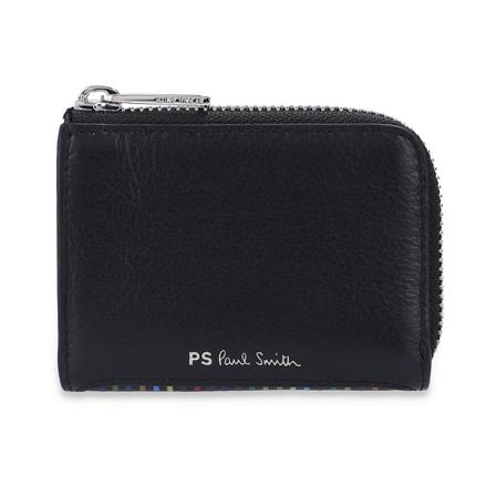 PS By Paul Smith Card case with logo , Zwart , Heren , Maat: ONE Size Portefeuilles