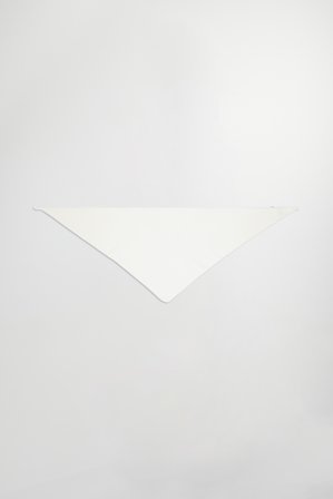NN.07 Triangle 6685 Scarf Male White Organic Cotton Blend