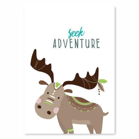 Tecknade Djur Oinramade Affisch Print Heminredning Väggaffisch