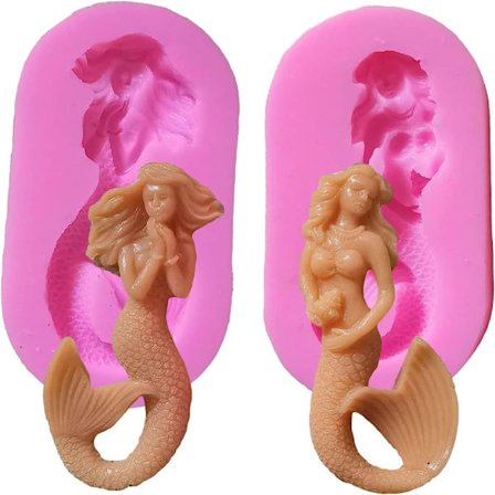 2kpl Mermaid Silikoni Molds Mermaid Molds Mermaid Candy Molds