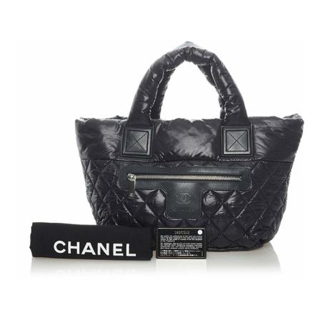 Chanel Vintage Pre-owned Tote Tass , Zwart , Dames , Maat: ONE Size Vintage Tassen