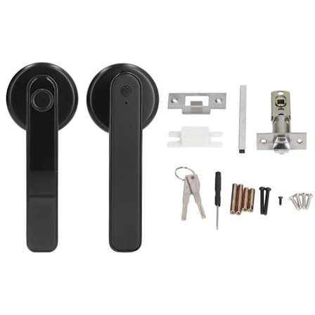 3-i-1 Smart Dør Lås Biometrisk Fingeraftryk Adgangskode Nøgle Oplåsning USB Opladning til Hjemmet Kontor Hotel Lejlighed