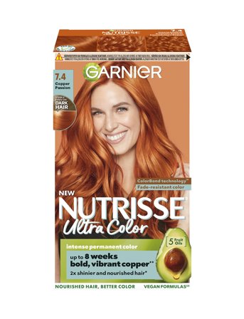 Garnier Garnier, Nutrisse, Ultra Color, 7.40 Intens Kobber - Nude - 1 stk